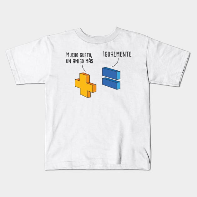 Un Amigo Más Spanish Pun Kids T-Shirt by Soncamrisas